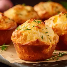 Muffinki na Słono z Szynką i Serem - Pyszne Przepisy