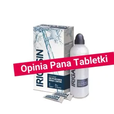 Zestaw do płukania nosa i zatok Irigasin. Opinia Pana Tabletki. Brak informacji o irigasin skutki uboczne.