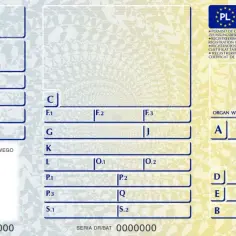 Dowód rejestracyjny z oznaczeniami pojazdu, jego danymi technicznymi i numerem karty pojazdu.