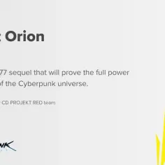 Projekt Orion: sequel Cyberpunk 2077, rozwijany przez CD PROJEKT RED, pokaże pełnię mocy uniwersum.