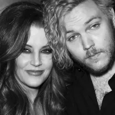 Lisa Marie Presley z mężem.