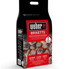 Worek węgla na grilla Weber. Idealny do perfekcyjnego grillowania, zapala się w 20 minut i pali przez 3 godziny.