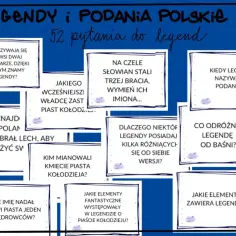 Zbiór pytań o polskie legendy i podania. Odkryj cechy legendy, poznaj bohaterów i historie.