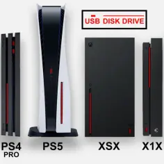 Porównanie konsol: PS3 Slim, PS3, PS4, PS4 Pro, PS5, XSX, X1X, X1, X360, X360 Slim. Różne rodzaje konsol.