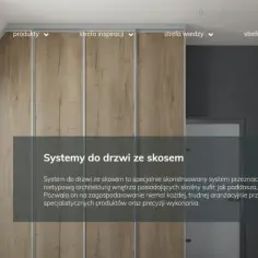 Systemy drzwi ze skosem: jak zrobić funkcjonalne wnętrze pod skosem. Szafy i garderoby na wymiar.
