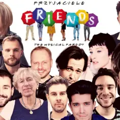 Obsada musicalu "Przyjaciele" w Warszawie. Uśmiechnięci musical friends Warszawa.