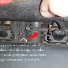 Opel, dtc p1113. Uszkodzone ramię przepustnicy? Czy po zdjęciu zawleczki da się je wyjąć, czy trzeba ściągać kolektor ssący?