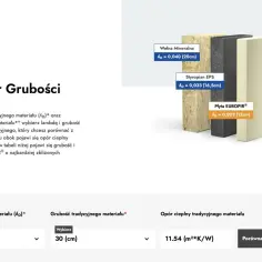 Porównanie grubości styropianu i innych materiałów izolacyjnych. Kalkulator grubości pomoże dobrać odpowiedni materiał.