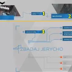 Connor w Ferndale, podążaj drogą do Jerycha, na statku. Zauważ Alice, ładunki wybuchowe, ślady. Zbadaj Jerycho.