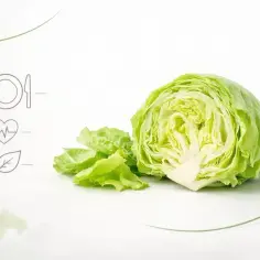 Chrupiąca sałata lodowa, idealna na zdrową dietę. Niskie sałata lodowa kcal dla Twojego zdrowia.