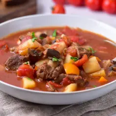 Prosta zupa gulaszowa z wołowiny - szybki przepis na pyszne danie