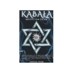 Okładka książki "Kabała: Misticyzm Liczb" z symbolem Gwiazdy Dawida i Okiem Opatrzności.
