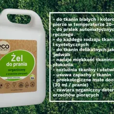 Czy ekologiczne listki do prania domywają trudne plamy tak samo jak żel? Ten ekologiczny żel do prania z orzechów piorących skutecznie usuwa plamy i zapachy.