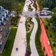 Nowe ścieżki i tereny rekreacyjne w Świnoujściu po niemieckiej stronie zachęcają do spacerów i aktywnego wypoczynku.
