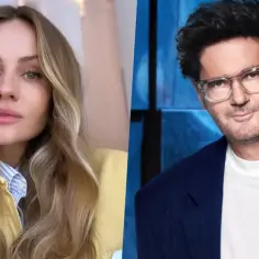 Kuba Wojewódzki i jego partnerka, Anna Mucha, w zestawieniu zdjęć.