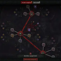 Drzewko umiejętności w Diablo 4 endgame. Gracze planują rozwój postaci, wydając punkty na potężne zdolności, by pokonać demony Sanktuarium.