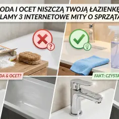 Domowe sposoby na czyszczenie fug w kuchni octem mogą niszczyć spoinę. Obalamy mity o sprzątaniu.