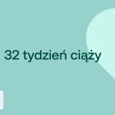 32 tydzień ciąży. Waga dziecka w tym okresie jest już znacząca. Ikony D+ i kobiety w ciąży.