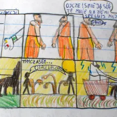 Komiks o Heliosie i Faetonie: historia mitologiczna w obrazkach dla dzieci