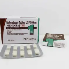 Lek na owsika na receptę MENDITAJ 500mg, szerokie spektrum działania. Opakowanie zawiera 100 tabletek.