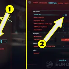 Cyberpunk 2077: ustawienia gry, gdzie można dostosować wysokie progi trudności i inne opcje rozgrywki.