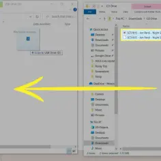Jak przegrać płytę CD na pendrive: kopiowanie plików MP3 i CDG z napędu CD do pustego folderu na USB.