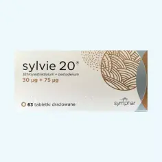 Opakowanie leku Sylvie 20 z 63 tabletkami. Sprawdź aktualną citabax cena.