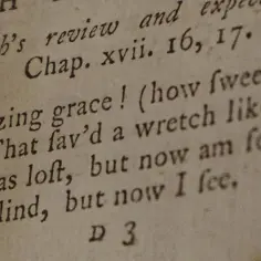 Amazing grace lyrics: "Mazing grace! (how fweet the for... I once was lost, but now am found, Was blind, but now I see.