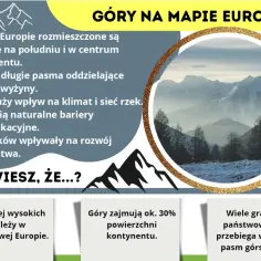 Góry Europy – pasma górskie, które tworzą naturalne bariery i wpływają na klimat. Wiele granic państwowych przebiega wzdłuż gór.
