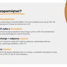 Co musisz zapamiętać o VAT-UE: obowiązek rejestracji, stawka 0% z dowodami, reverse charge i miesięczne raporty.