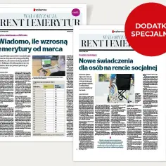 Waloryzacja emerytur i rent w 2025 roku. Tabela pokazuje, ile wzrosną świadczenia.