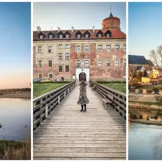 Uniejów i okolice atrakcje: zamek, rzeka i urokliwe miasteczko.