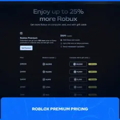 Czy Roblox jest płatny? Tak, można kupić Robux i Roblox Premium, co daje bonusy. Cennik pokazuje różne pakiety.