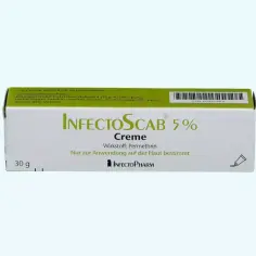 Krem InfectoScab 5% z permetryną na świerzb bez recepty. Skuteczny w leczeniu zmian skórnych.
