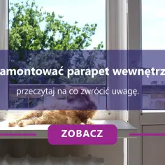 Rudy kot wyleguje się na parapecie. Dowiedz się, jak zamontować parapet wewnętrzny i na co zwrócić uwagę.