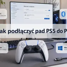 Jak podłączyć pada PS5 do PC? Poradnik pokazuje połączenie przez USB-C lub Bluetooth, z obsługą Windows 10/11 i Steam.