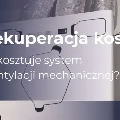 Rekuperacja koszt: ile kosztuje system wentylacji mechanicznej? Białe urządzenie z podłączonymi przewodami.