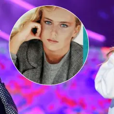 Romina Power dziś i młoda Romina w okrągłym kadrze. Obok Al Bano.