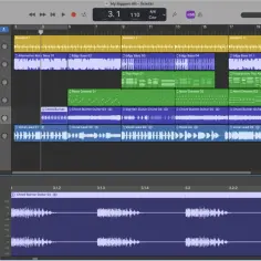 Program do tworzenia muzyki, gdzie ścieżki instrumentów i wokali układają się w utwór. To jak cyfrowy garażowy zespół, gotowy do nagrania hitu.
