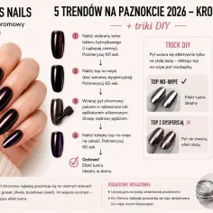 Paznokcie "glass nails" – efekt lustra w domu. Instrukcja krok po kroku, co zamiast hybrydy, by uzyskać idealny połysk.