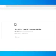 Błąd połączenia: ERR_SSL_VERSION_OR_CIPHER_MISMATCH. Strona rc4.badssl.com nie może zapewnić bezpiecznego połączenia z powodu nieobsługiwanego protokołu.