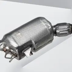 Filtr DPF z osłoną termiczną. Zastanawiasz się, ile trwa wypalanie dpf podczas jazdy? Ten element jest kluczowy dla procesu.