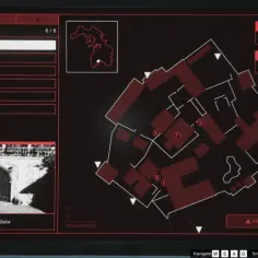 Mapa Cayo Perico z zaznaczonymi punktami wejścia, celami i wartością łupów. Plan misji na wyspie.