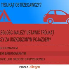 W jakiej odległości ustawić trójkąt na autostradzie, aby uniknąć wypadku?