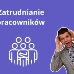 Czy prowadząc jednoosobową działalność gospodarczą mogę zatrudnić pracownika? Grafika przedstawia ikonę grupy ludzi i zaskoczonego mężczyznę.