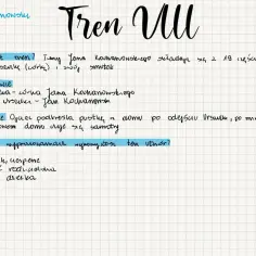 Jan Kochanowski, Tren VIII. Notatki o trenach, postaciach (Urszulka, ojciec), omówieniu pustki i samotności po stracie.
