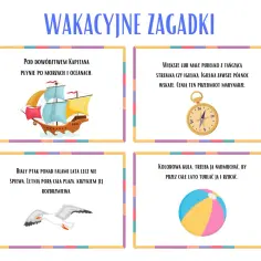 Zagadki o wakacjach - rozwesel dzieci i umil czas w podróży