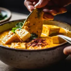Żółte curry z tofu i warzywami - przepis kulinarne