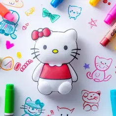Hello Kitty: Kolorowanka do wydruku za darmo dla małych miłośniczek