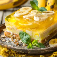 Orzeźwiające ciasto bananowe z galaretką: idealne na lato